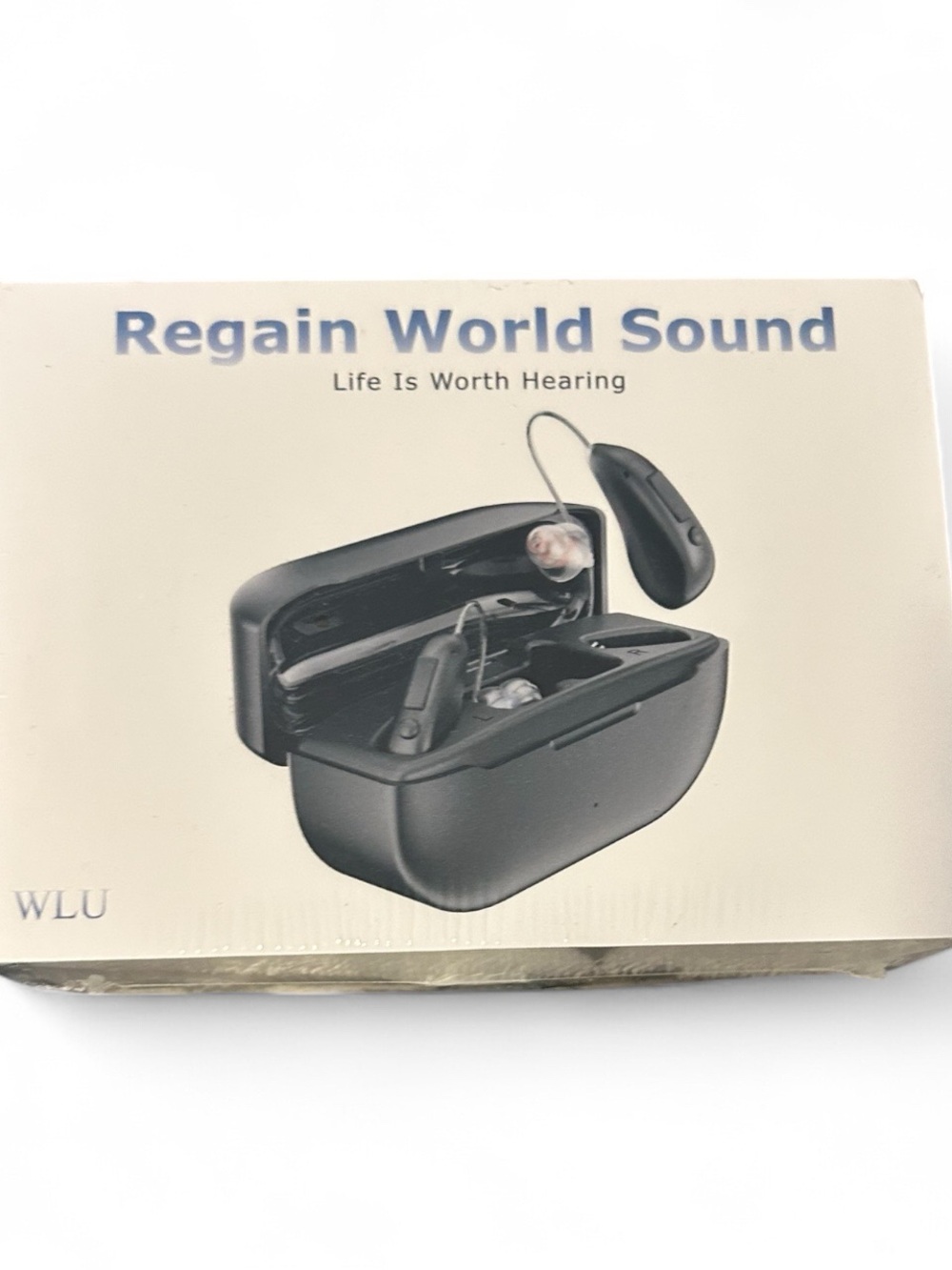 Black Rechargeable Hearing Amplifier new